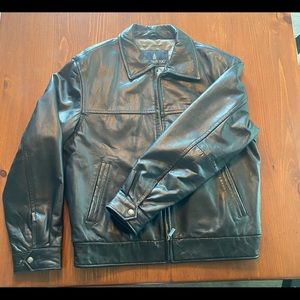 London fog genuine leather coat